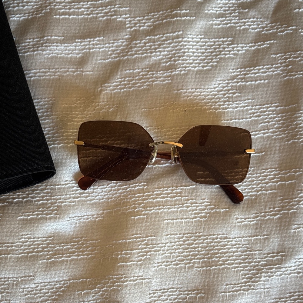 Zimmerman sunglasses brown frame square
